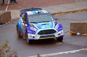 Piotr Fetela / Dominik Jozwiak Ford Fiesta on SS15, Lakeshore Drive.