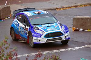 Piotr Fetela / Dominik Jozwiak Ford Fiesta on SS15, Lakeshore Drive.