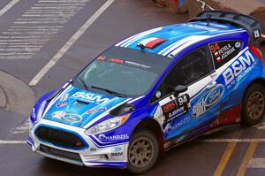 Piotr Fetela / Dominik Jozwiak Ford Fiesta on SS15, Lakeshore Drive.