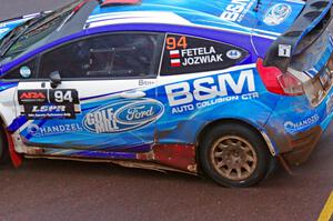 Piotr Fetela / Dominik Jozwiak Ford Fiesta on SS15, Lakeshore Drive.