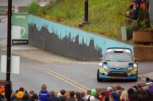 Barry McKenna / Andrew Hayes Ford Fiesta on SS15, Lakeshore Drive.