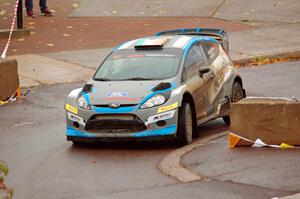 Barry McKenna / Andrew Hayes Ford Fiesta on SS15, Lakeshore Drive.