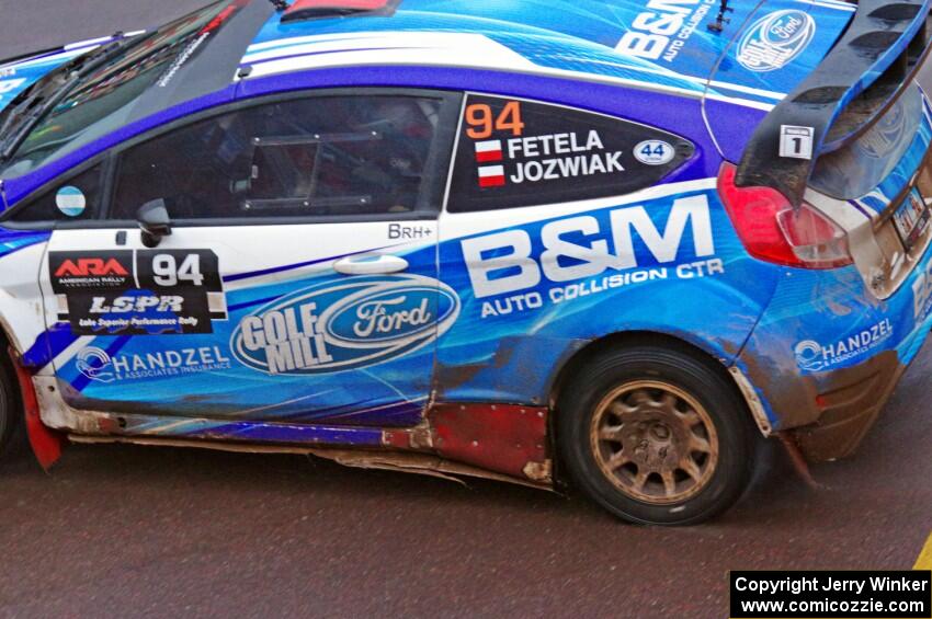 Piotr Fetela / Dominik Jozwiak Ford Fiesta on SS15, Lakeshore Drive.