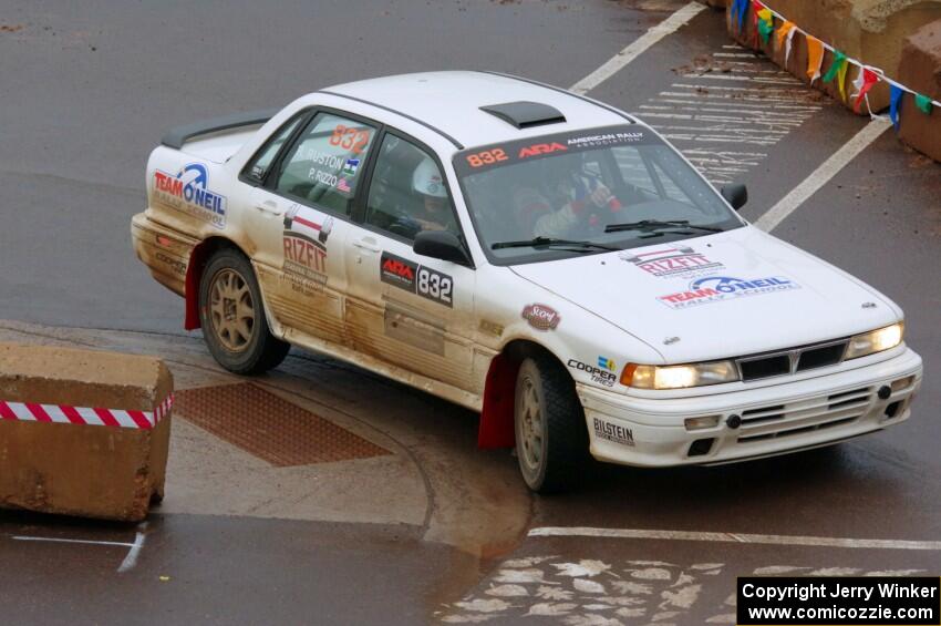 Pete Rizzo / Rebecca Ruston Mitsubishi Galant VR-4 on SS15, Lakeshore Drive.