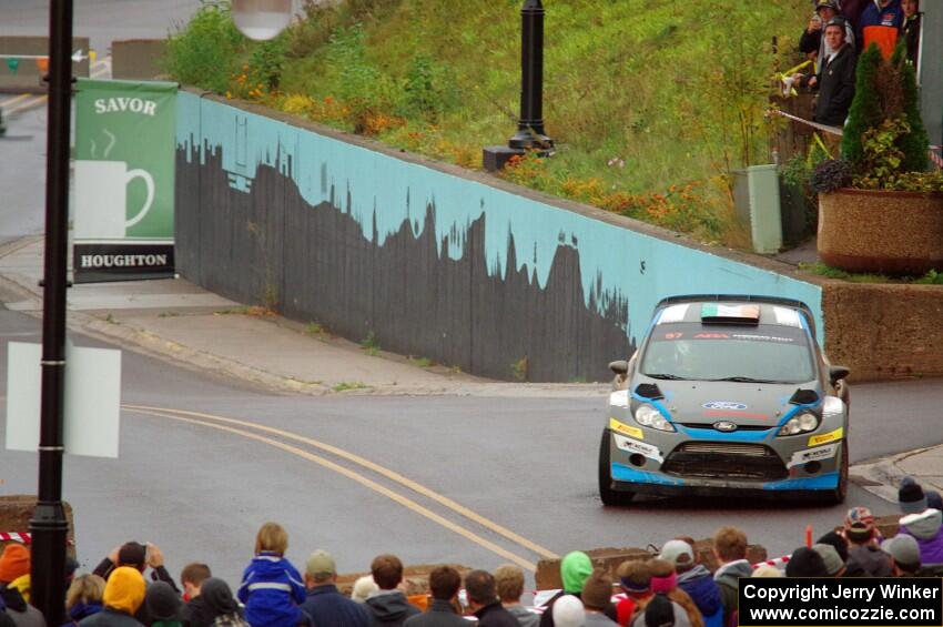 Barry McKenna / Andrew Hayes Ford Fiesta on SS15, Lakeshore Drive.