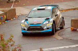 Barry McKenna / Andrew Hayes Ford Fiesta on SS15, Lakeshore Drive.