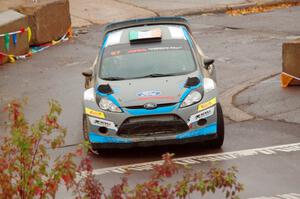 Barry McKenna / Andrew Hayes Ford Fiesta on SS15, Lakeshore Drive.