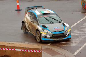 Barry McKenna / Andrew Hayes Ford Fiesta on SS15, Lakeshore Drive.