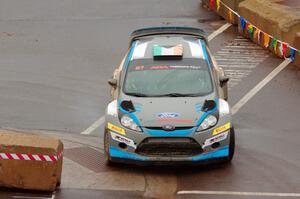 Barry McKenna / Andrew Hayes Ford Fiesta on SS15, Lakeshore Drive.