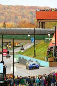 Oliver Solberg / Aaron Johnston Subaru WRX STi on SS15, Lakeshore Drive.