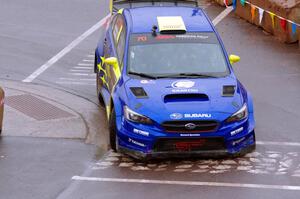 Oliver Solberg / Aaron Johnston Subaru WRX STi on SS15, Lakeshore Drive.