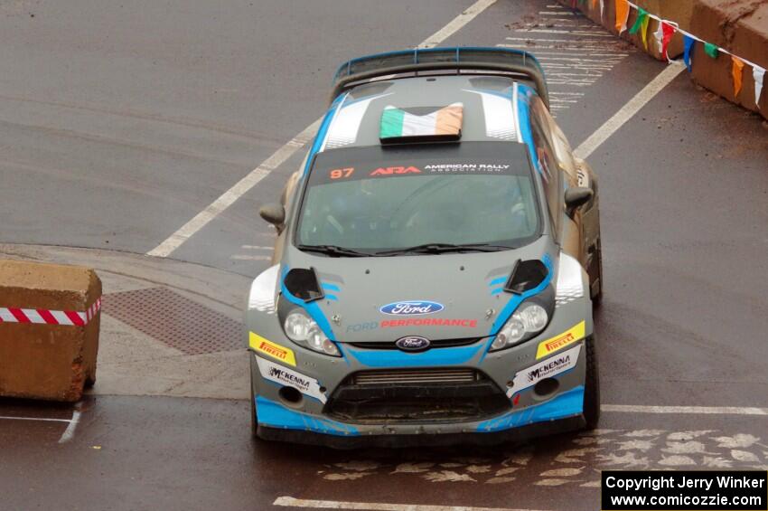 Barry McKenna / Andrew Hayes Ford Fiesta on SS15, Lakeshore Drive.
