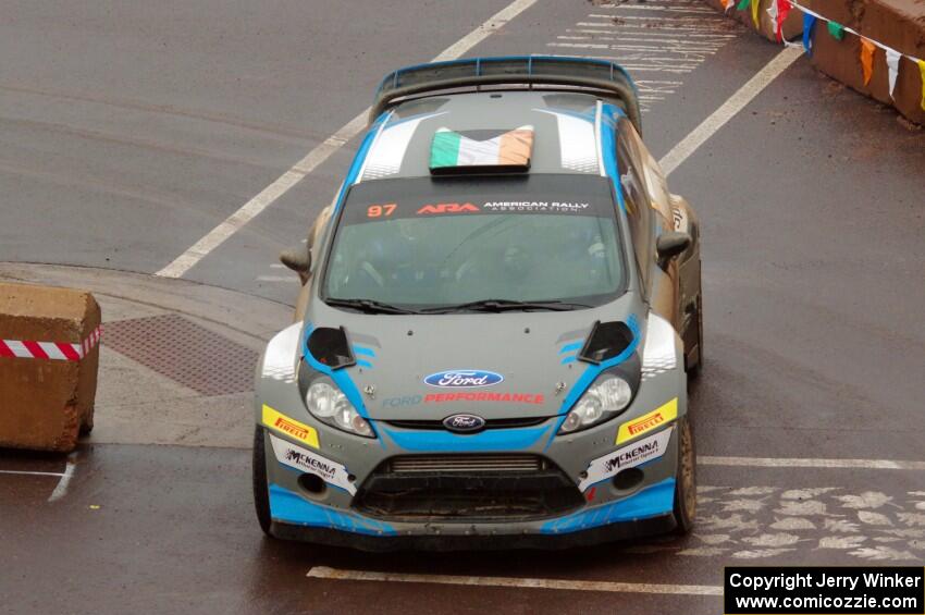 Barry McKenna / Andrew Hayes Ford Fiesta on SS15, Lakeshore Drive.