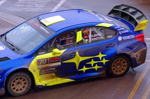 Oliver Solberg / Aaron Johnston Subaru WRX STi on SS15, Lakeshore Drive.