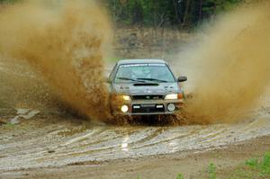 Jordan Locher / Tom Addison Subaru Impreza 2.5RS on SS1, J5 North I.