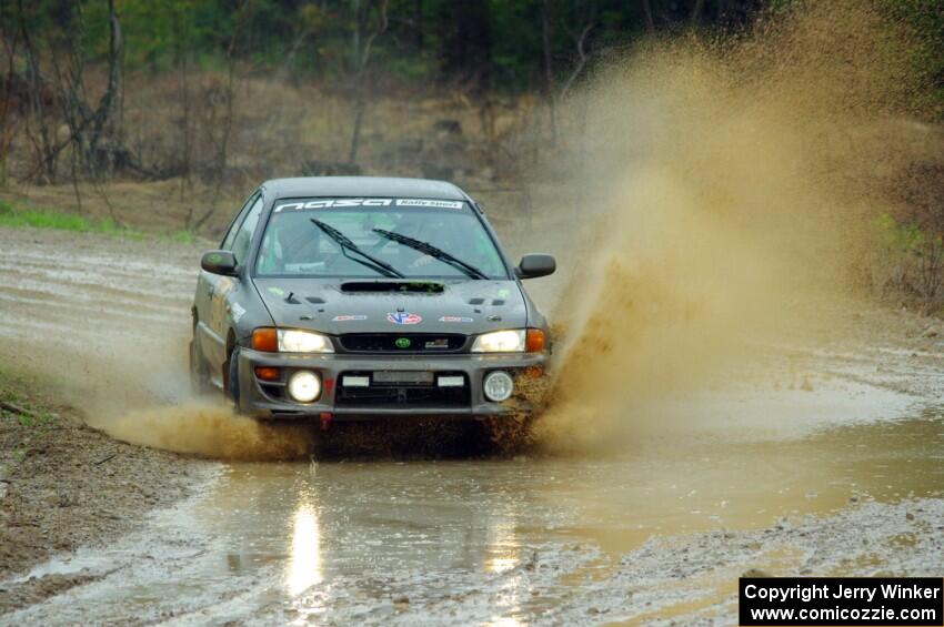 Jordan Locher / Tom Addison Subaru Impreza 2.5RS on SS1, J5 North I.