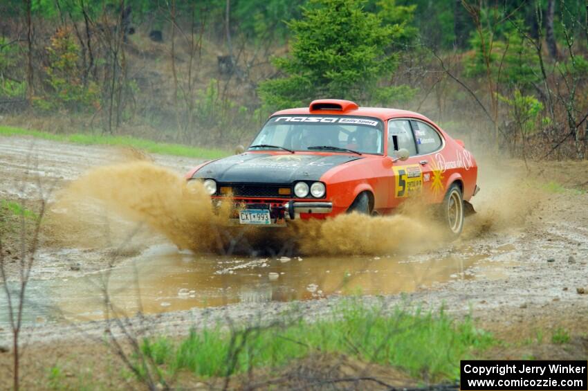 Mike Hurst / Rhianon Gelsomino Ford Capri on SS1, J5 North I.