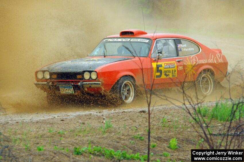 Mike Hurst / Rhianon Gelsomino Ford Capri on SS1, J5 North I.