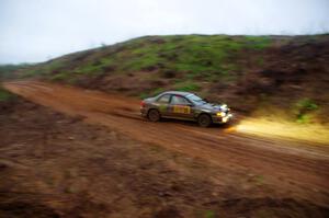 Jordan Locher / Tom Addison Subaru Impreza 2.5RS on SS8, J5 South II.