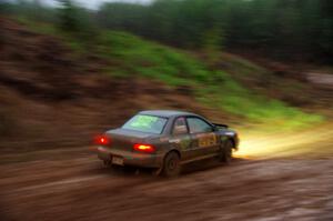 Jordan Locher / Tom Addison Subaru Impreza 2.5RS on SS8, J5 South II.