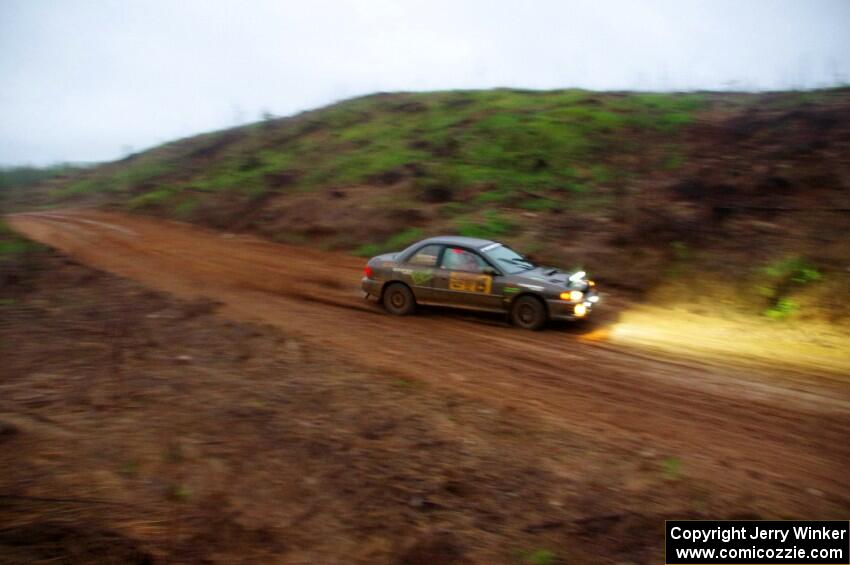 Jordan Locher / Tom Addison Subaru Impreza 2.5RS on SS8, J5 South II.