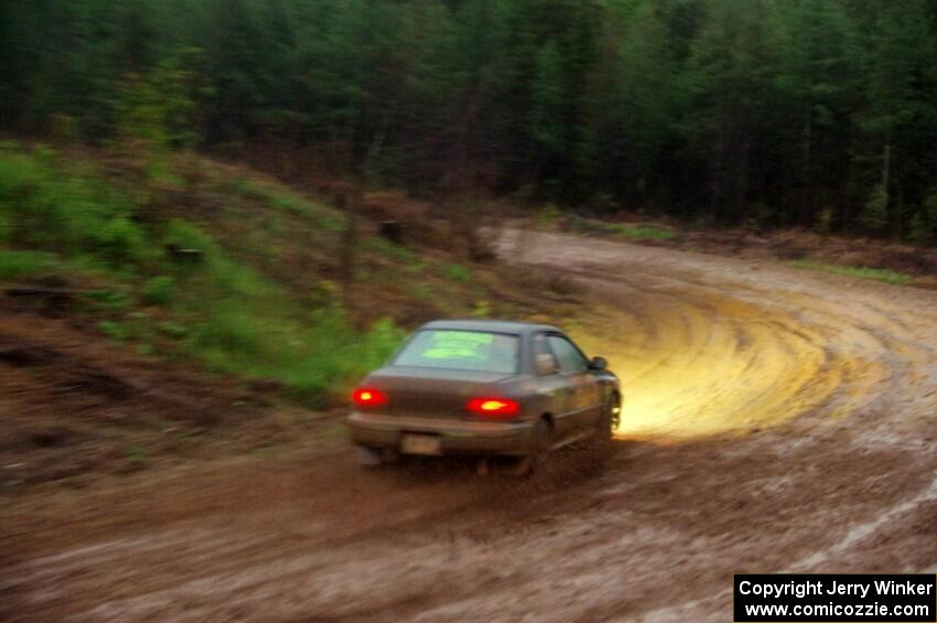 Jordan Locher / Tom Addison Subaru Impreza 2.5RS on SS8, J5 South II.