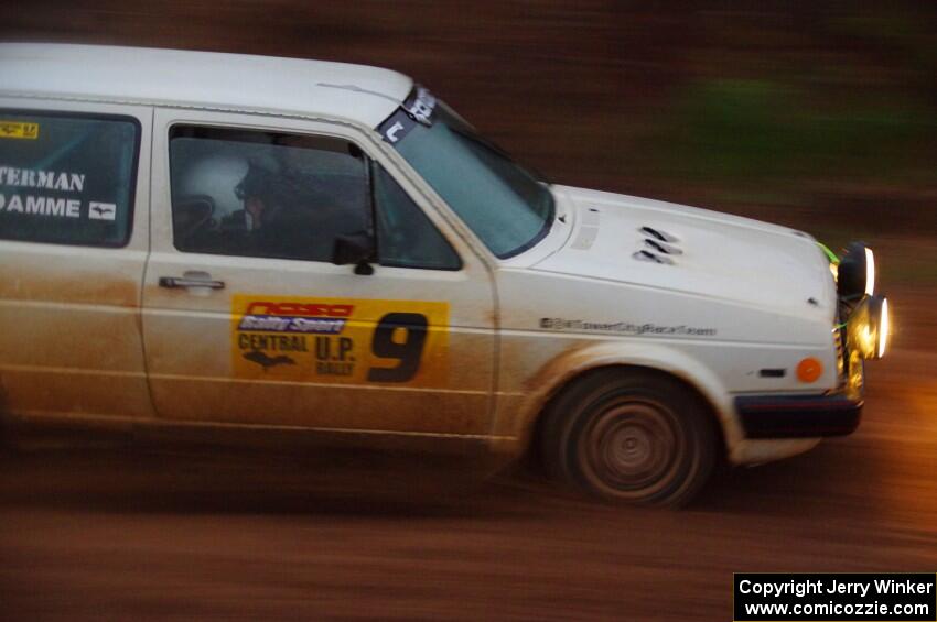 Adam VanDamme / Taylor Haelterman VW Golf on SS8, J5 South II.