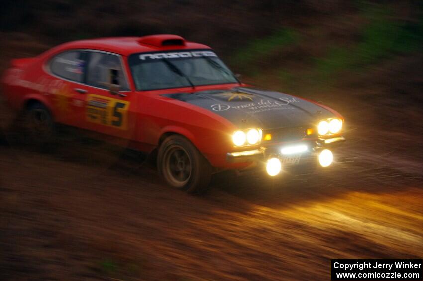 Mike Hurst / Rhianon Gelsomino Ford Capri on SS8, J5 South II.