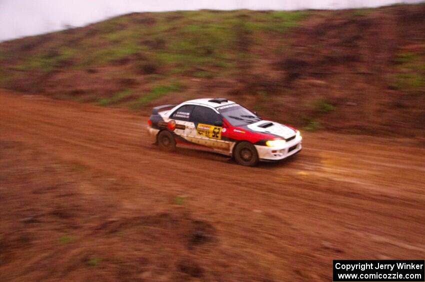 Chris Barribeau / Bryce Proseus Subaru Impreza RS on SS8, J5 South II.