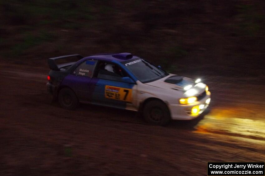 Tyler Matalas / Ian Hoge Subaru Impreza LX on SS8, J5 South II.