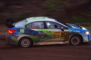 Rob Sanders / Dan Downey Subaru WRX STi on SS8, J5 South II.