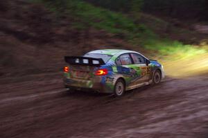 Rob Sanders / Dan Downey Subaru WRX STi on SS8, J5 South II.