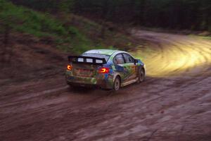 Rob Sanders / Dan Downey Subaru WRX STi on SS8, J5 South II.
