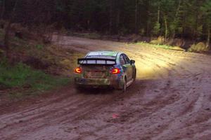 Rob Sanders / Dan Downey Subaru WRX STi on SS8, J5 South II.