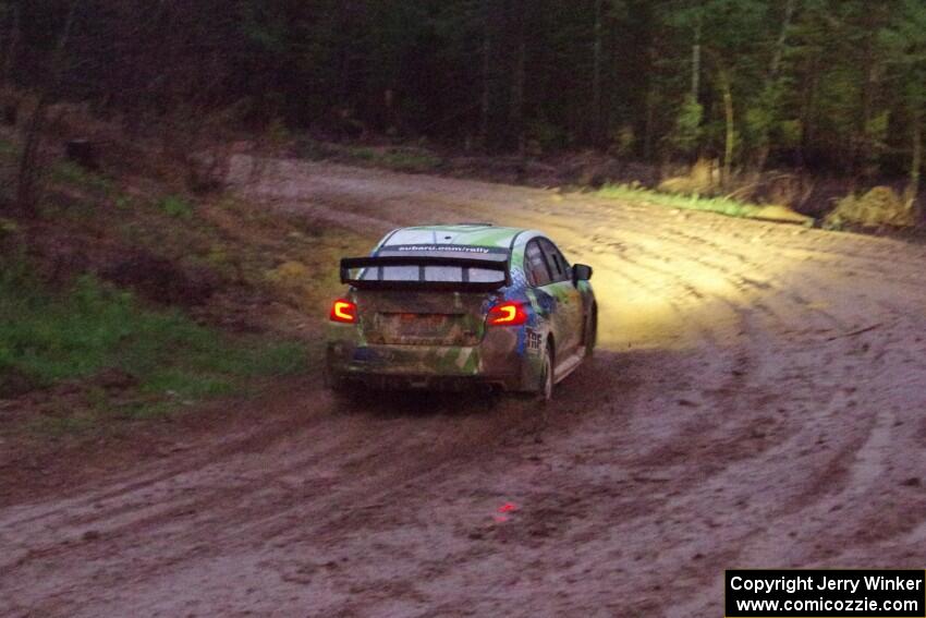 Rob Sanders / Dan Downey Subaru WRX STi on SS8, J5 South II.