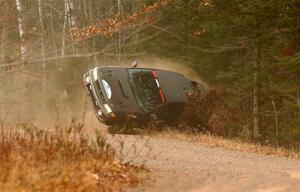 Jordan Locher / Tom Addison Subaru Impreza 2.5RS rolls on SS1.