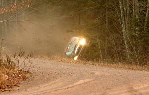 Jordan Locher / Tom Addison Subaru Impreza 2.5RS rolls on SS1.