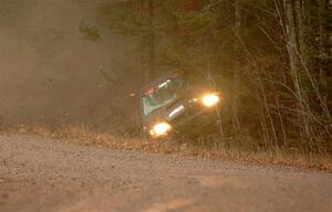 Jordan Locher / Tom Addison Subaru Impreza 2.5RS rolls on SS1.