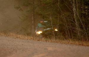 Jordan Locher / Tom Addison Subaru Impreza 2.5RS rolls on SS1.