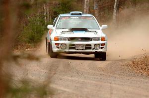 Tyler Matalas / Izaak Degenaer Subaru Impreza LX on SS1.