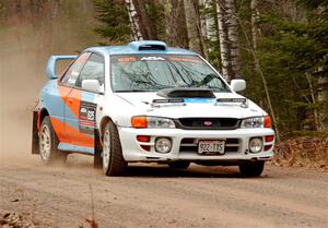 Tyler Matalas / Izaak Degenaer Subaru Impreza LX on SS1.