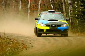 Colin Gleason / Mason Klimek Subaru Impreza 2.5RS on SS1.