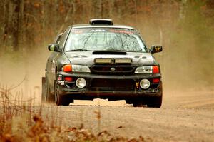 Jacob Kohler / Brittney Kohler Subaru Impreza on SS1.