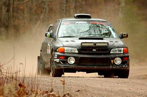 Jacob Kohler / Brittney Kohler Subaru Impreza on SS1.