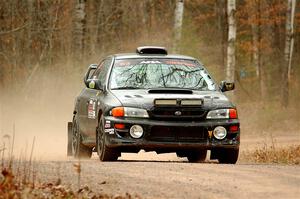 Jacob Kohler / Brittney Kohler Subaru Impreza on SS1.