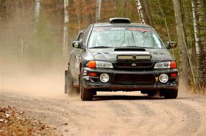 Jacob Kohler / Brittney Kohler Subaru Impreza on SS1.