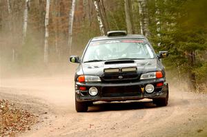 Jacob Kohler / Brittney Kohler Subaru Impreza on SS1.