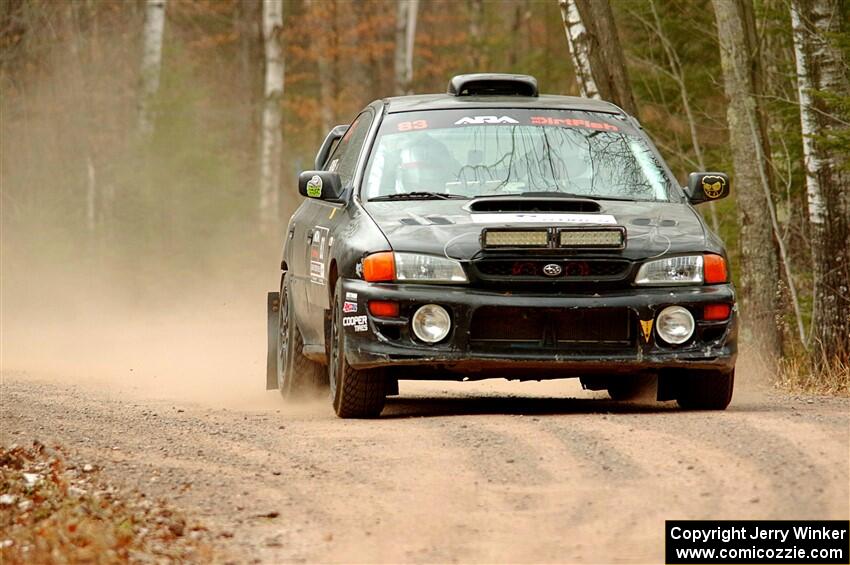 Jacob Kohler / Brittney Kohler Subaru Impreza on SS1.