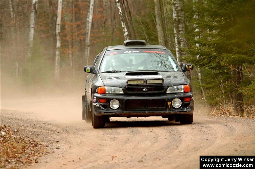 Jacob Kohler / Brittney Kohler Subaru Impreza on SS1.