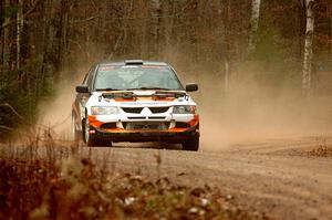 Tim Whitteridge / Mitch Meadows Mitsubishi Lancer Evo VIII on SS1.